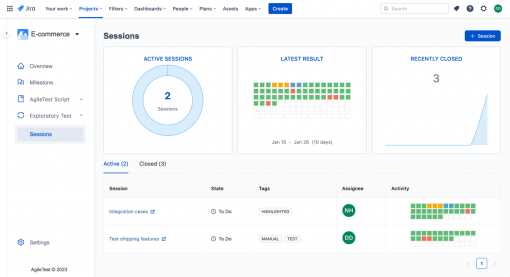 AgileTest_Sessions