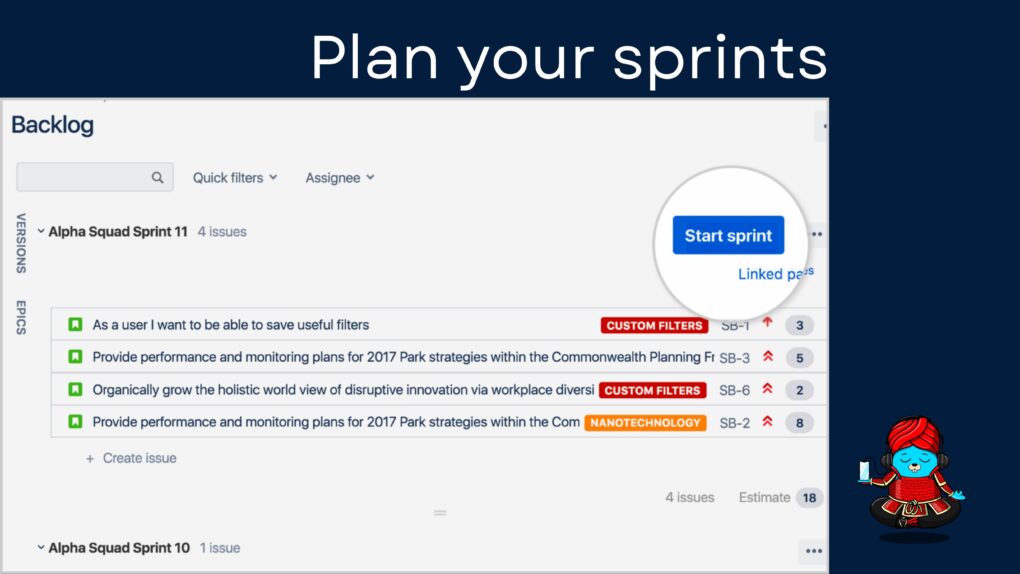 Plan your sprints