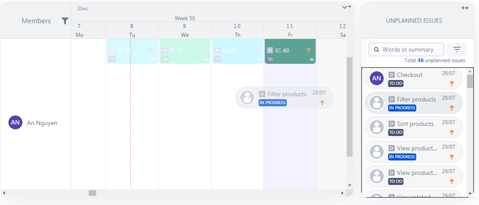 Plan, work, track, and report using TeamBoard in Jira