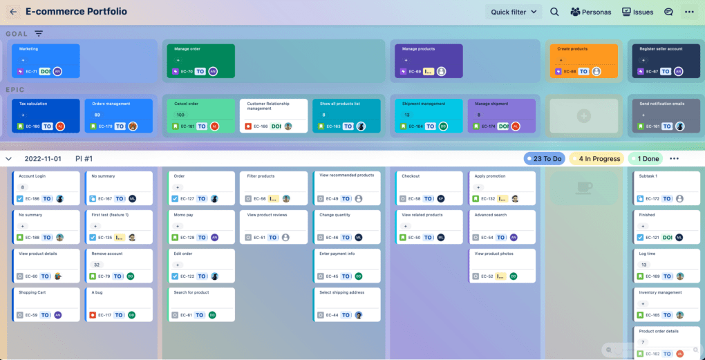 Portfolio Story mapping for Jira