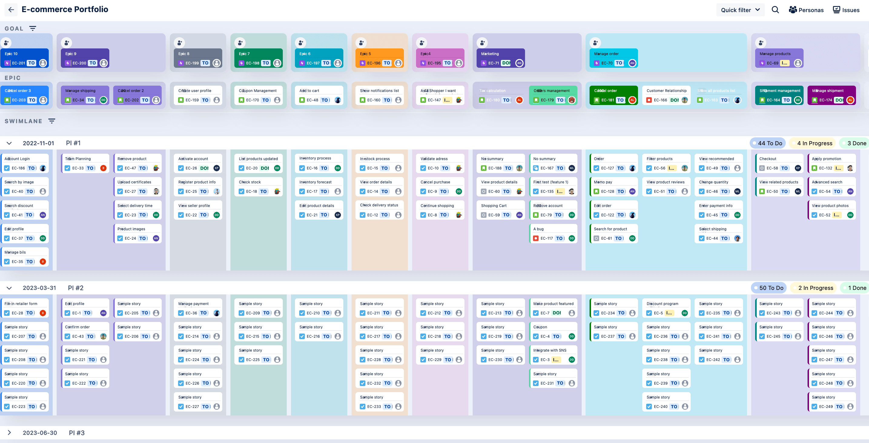 Portfolio Story mapping for Jira big