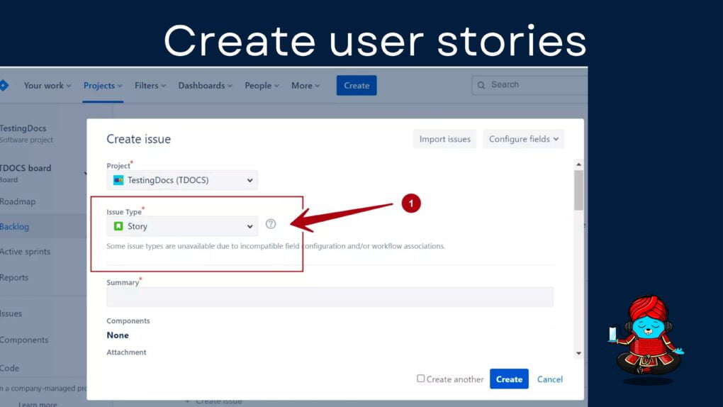 Create user stories