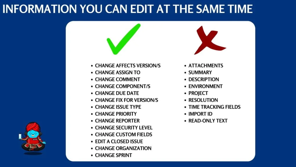 Information you can edit at the same time