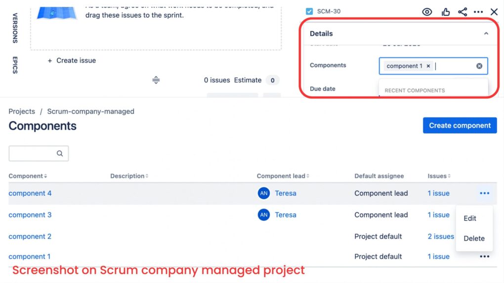 Components in JIRA