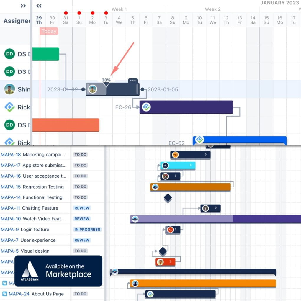 Gantt Chart - Project Portfolio Management