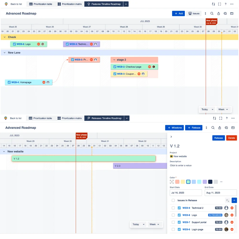 Advanced roadmap for Jira