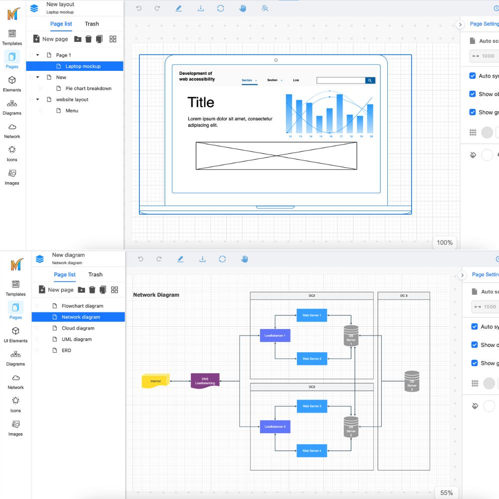 Draw UI, wireframes, diagrams, and more