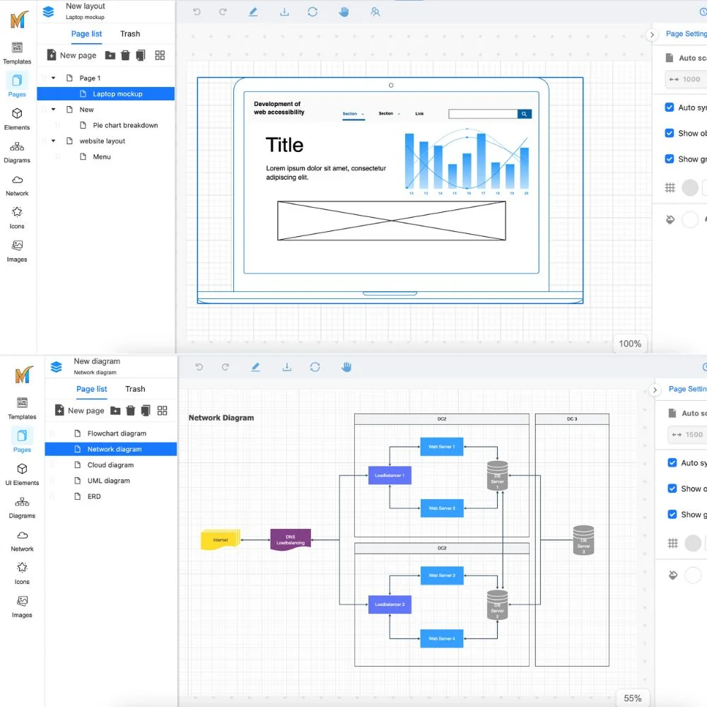 Draw UI, wireframes, diagrams, and more