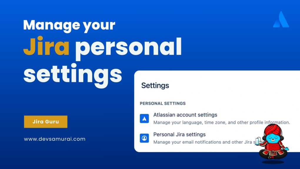 Jira personal settings