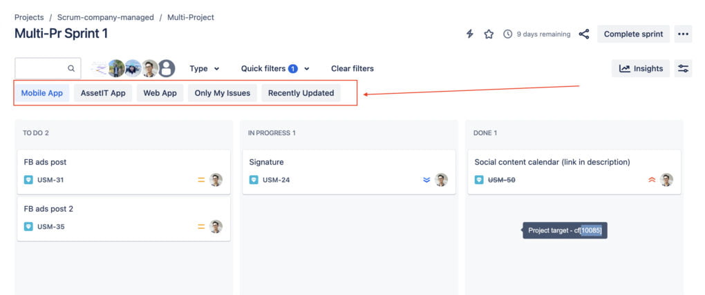 Configuring Board Filters