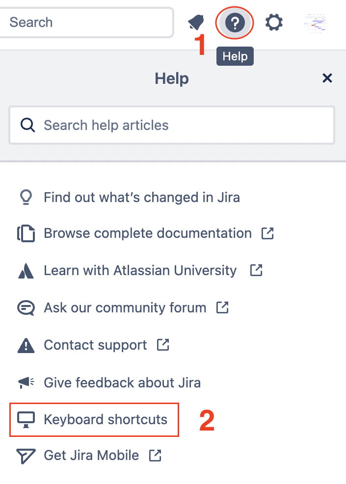 Jira Keyboard Shortcuts