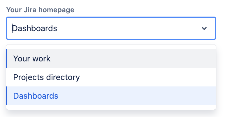 Your Jira Homepage