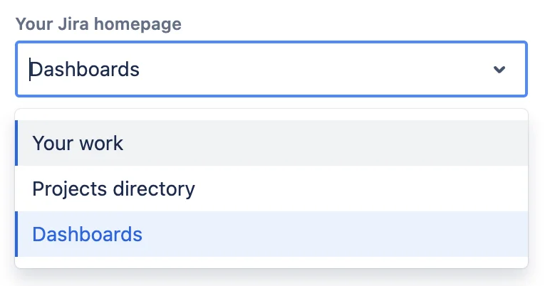 Your Jira Homepage