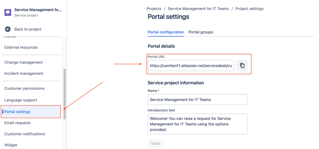 How users can send a request in Jira Service Management