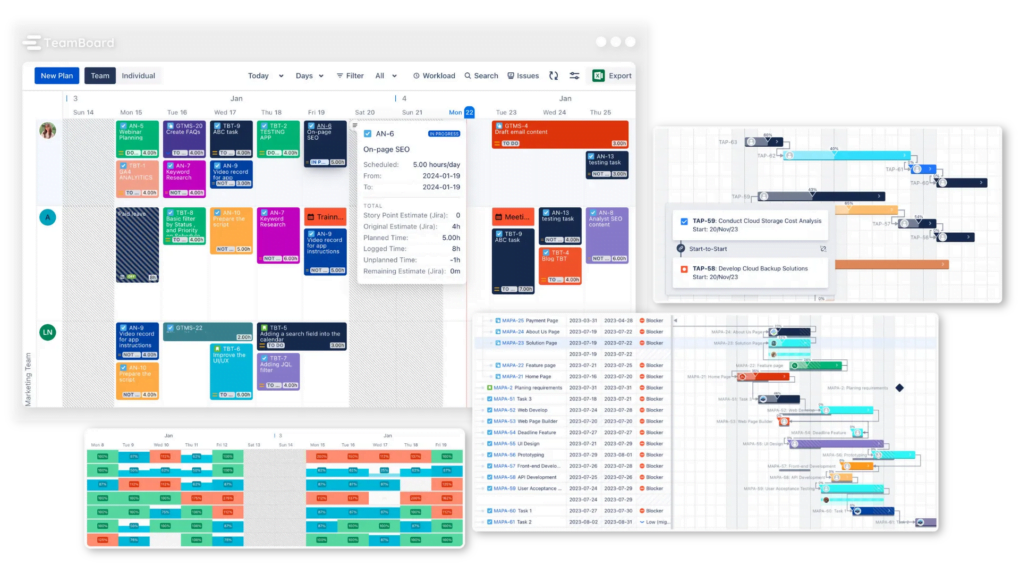 Tools for work management