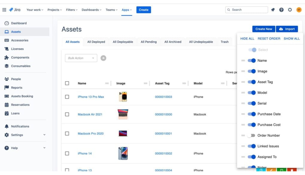 asset management for Jira