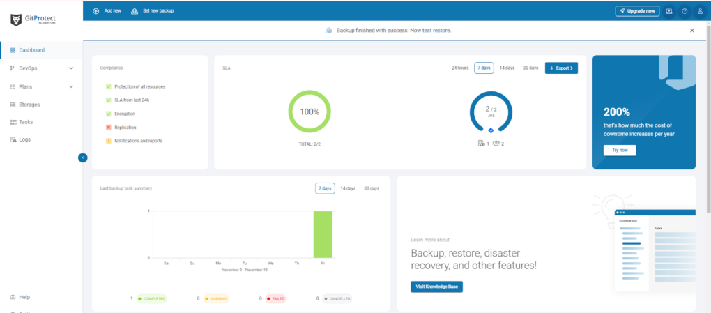 GitProtect backup for Jira Cloud