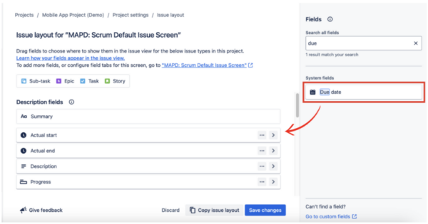 How to Display Due Date on Jira Board? | DevSamurai