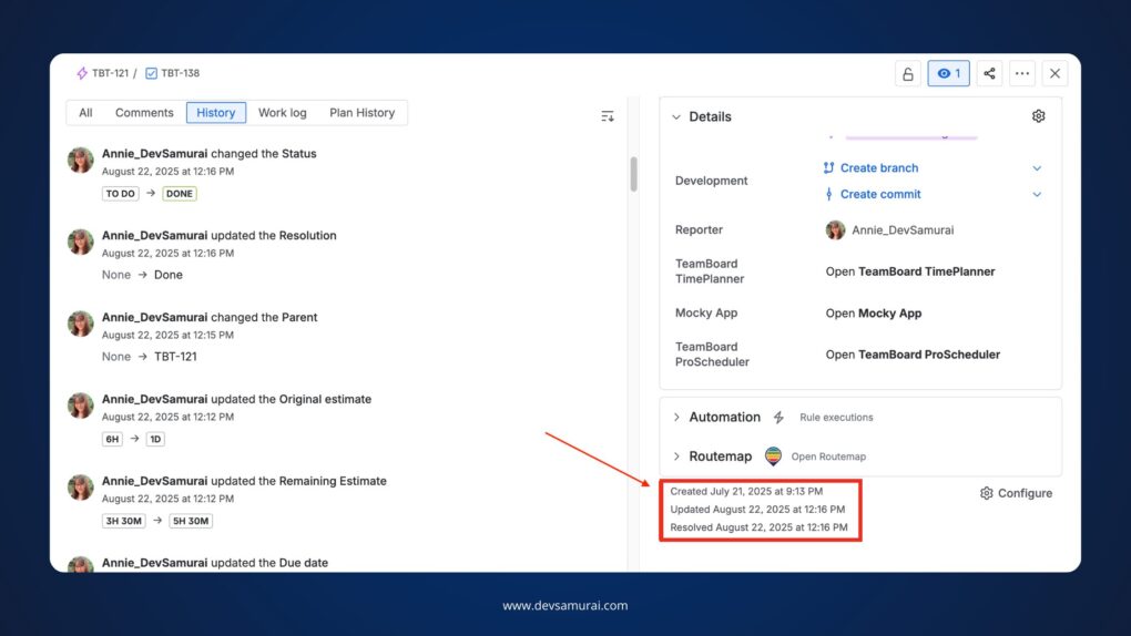 manual calculation for lead time in jira