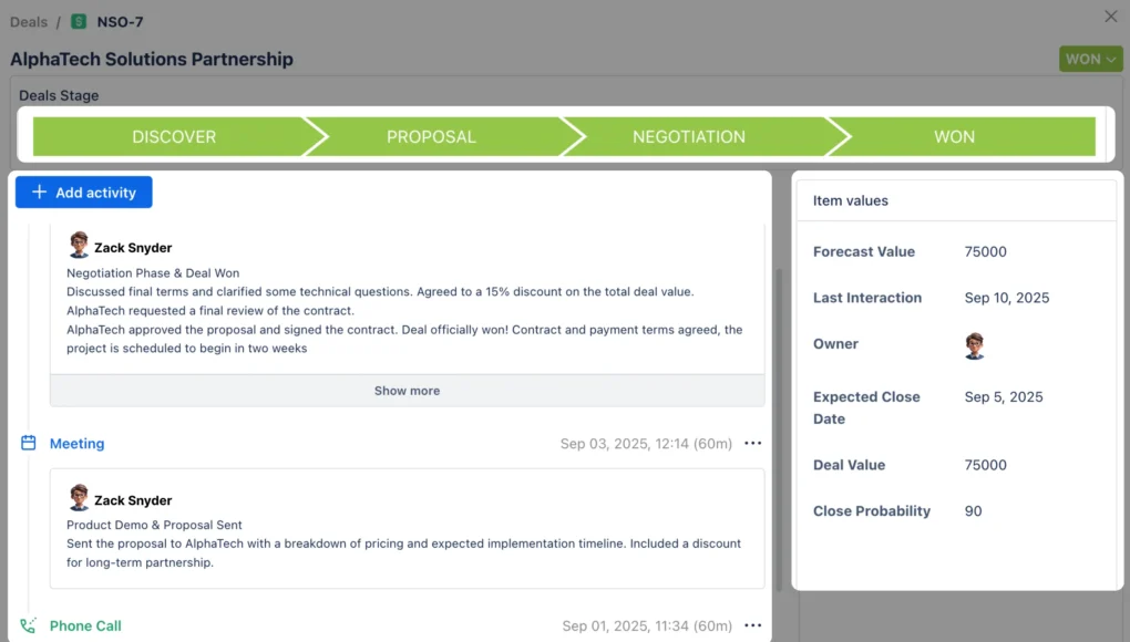 Highlight 3_ Manage Deals and Customer Accounts Easily