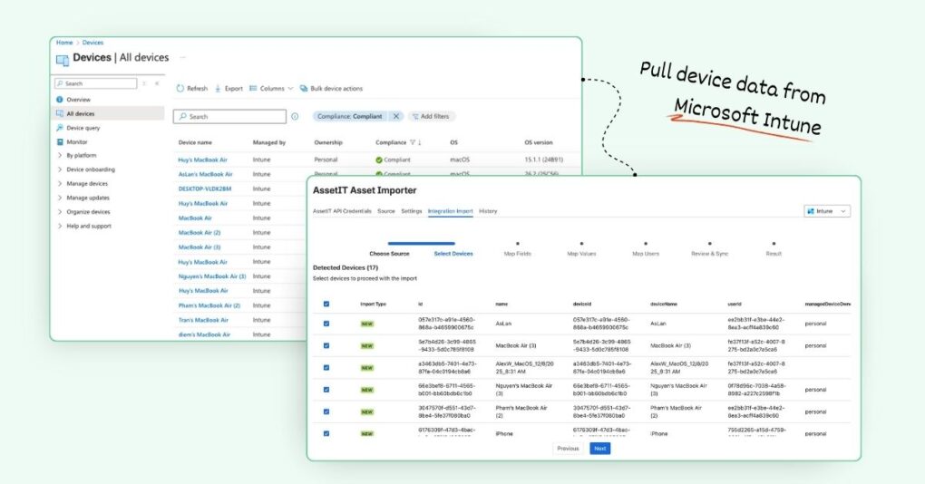 Pull device data from Microsoft Intune